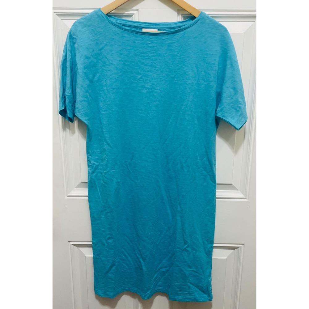 J.Jill T-Shirt Dress Casual Short Sleeve Knit‎ Comfy Blue XS